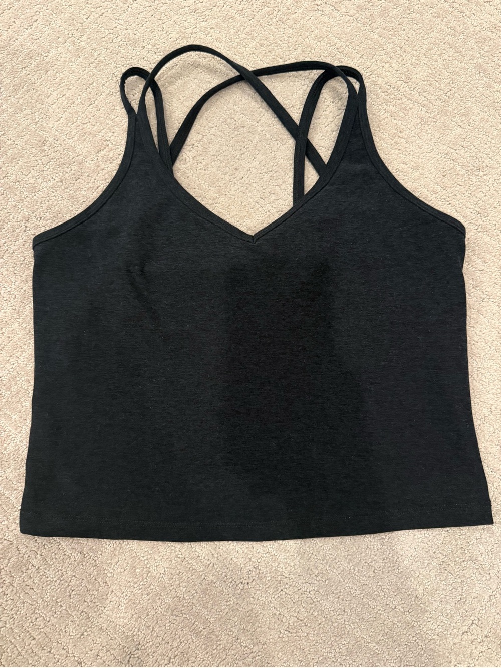Beyond Yoga Black Strappy V-Neck Tank Top